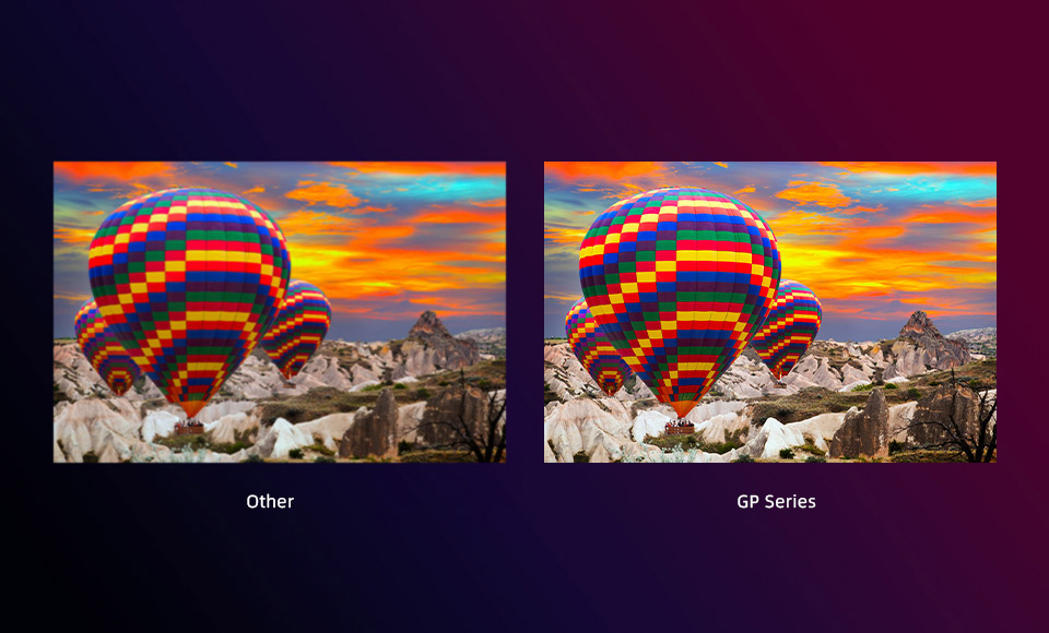 Delicate picture quality